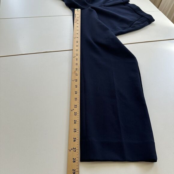 J Crew Kate Straight Leg Pants Four Season Stretch Womens 10 Navy High Rise Work - Picture 10 of 13